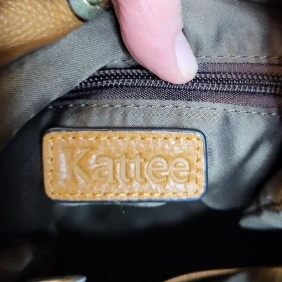 KATTEE Soft Leather Tote Bag Shoulder Bag Brown - Picture 6 of 11